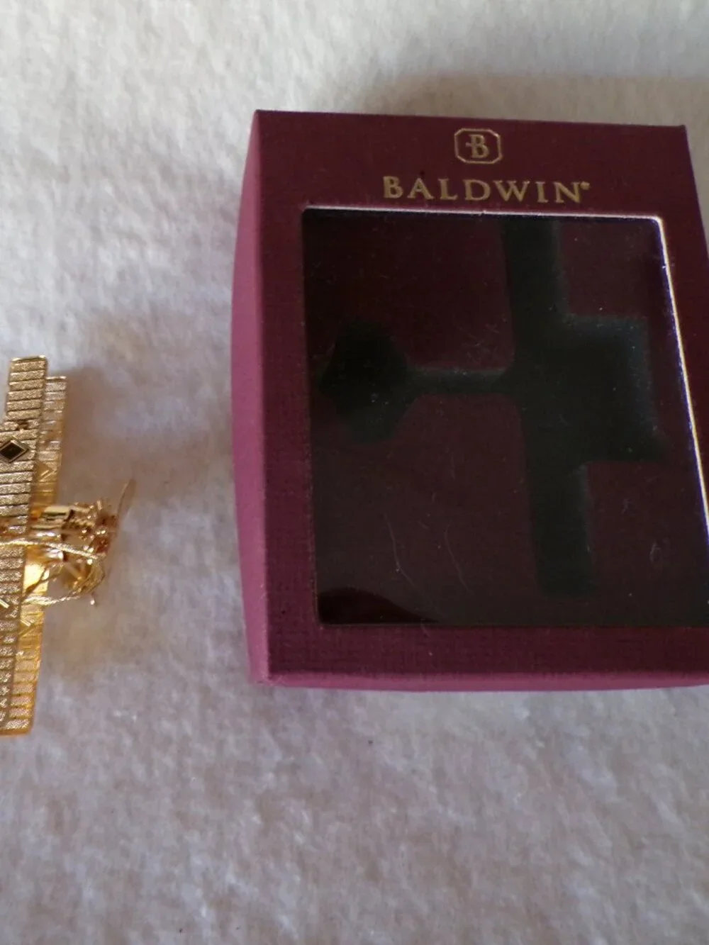 Baldwin Brass Biplane Plane 24KT Gold Finished Brass